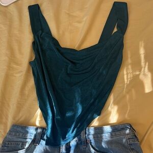 Le Lis Teal Tank Top